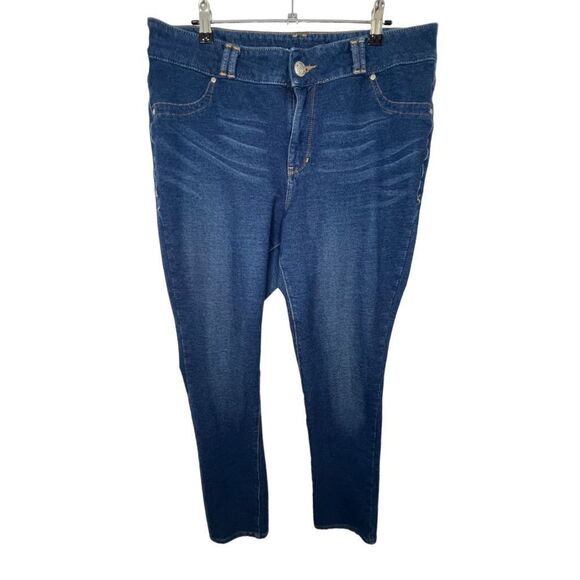 Lane Bryant Medium Wash Denim Stretchy Jeggings - Picture 1 of 5